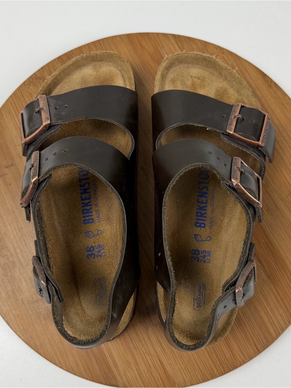 Birkenstock Milano Habana oiled Leather Sandals - Picture 5 of 9